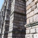 EU ESP CAL SEG Segovia 2017JUL31 Acueducto 007  At its tallest, the aqueduct reaches a height of 28.5 metres ( 93 feet 6 inches ), including nearly 6 metres ( 19 feet 8 inches ) of foundation. : 2017, 2017 - EurAisa, Acueducto de Segovia, Castile and León, DAY, Europe, July, Monday, Segovia, Southern Europe, Spain